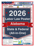 2026 Alabama Labor Law Poster – Federal, State & OSHA Compliance (All-in-One)