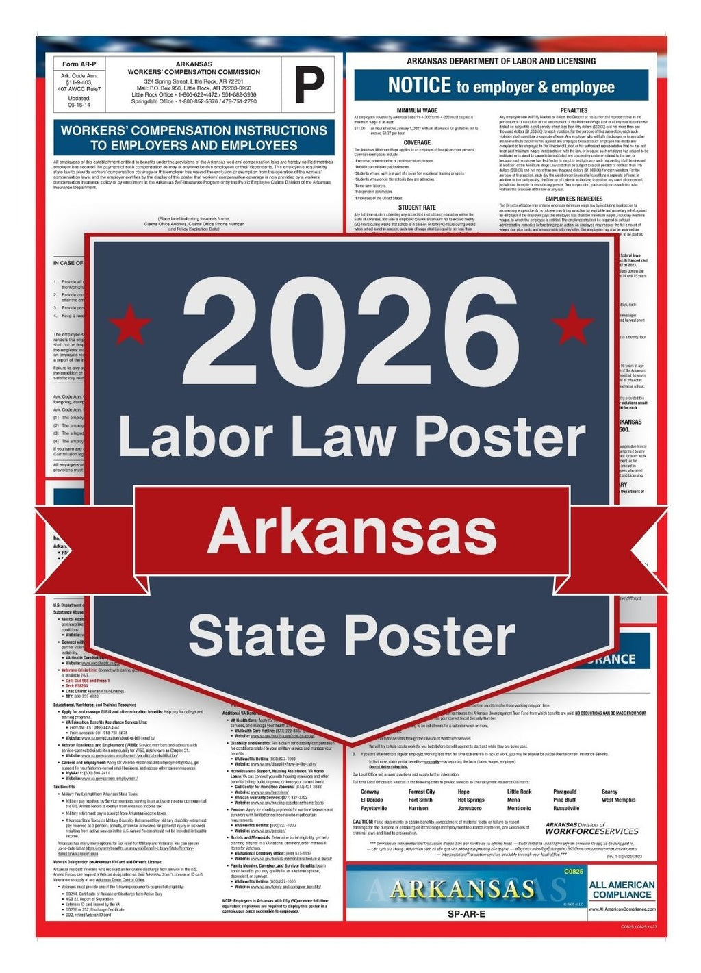 2026 Arkansas Labor Law Poster – State Compliance Poster