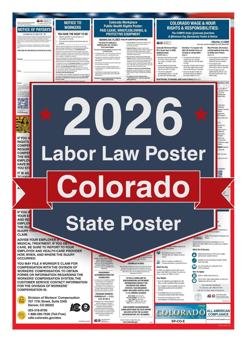 2026 Colorado Labor Law Poster - State Compliance Poster