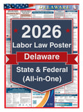 2026 Delaware Labor Law Poster – Federal, State & OSHA Compliance (All-in-One)