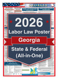2026 Georgia Labor Law Poster – Federal, State & OSHA Compliance (All-in-One)