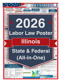 2026 Illinois Labor Law Poster – Federal, State & OSHA Compliance (All-in-One)