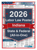2026 Indiana Labor Law Poster – Federal, State & OSHA Compliance (All-in-One)