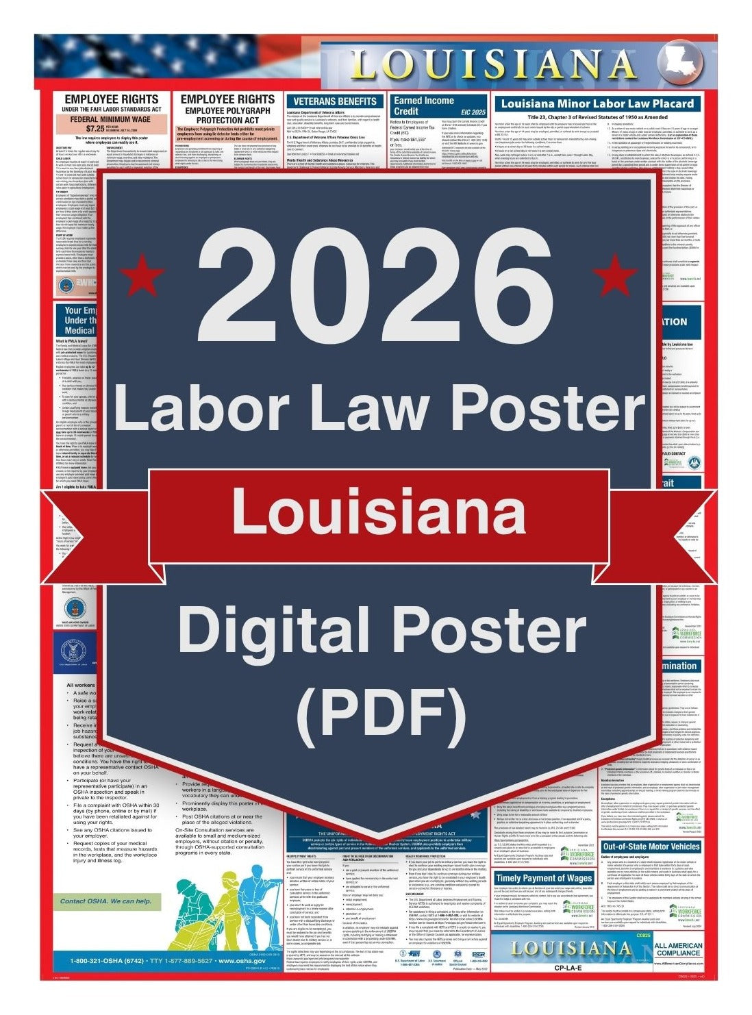 2026 Louisiana Digital Labor Law Poster