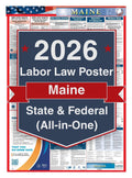 2026 Maine Labor Law Poster – Federal, State & OSHA Compliance (All-in-One)