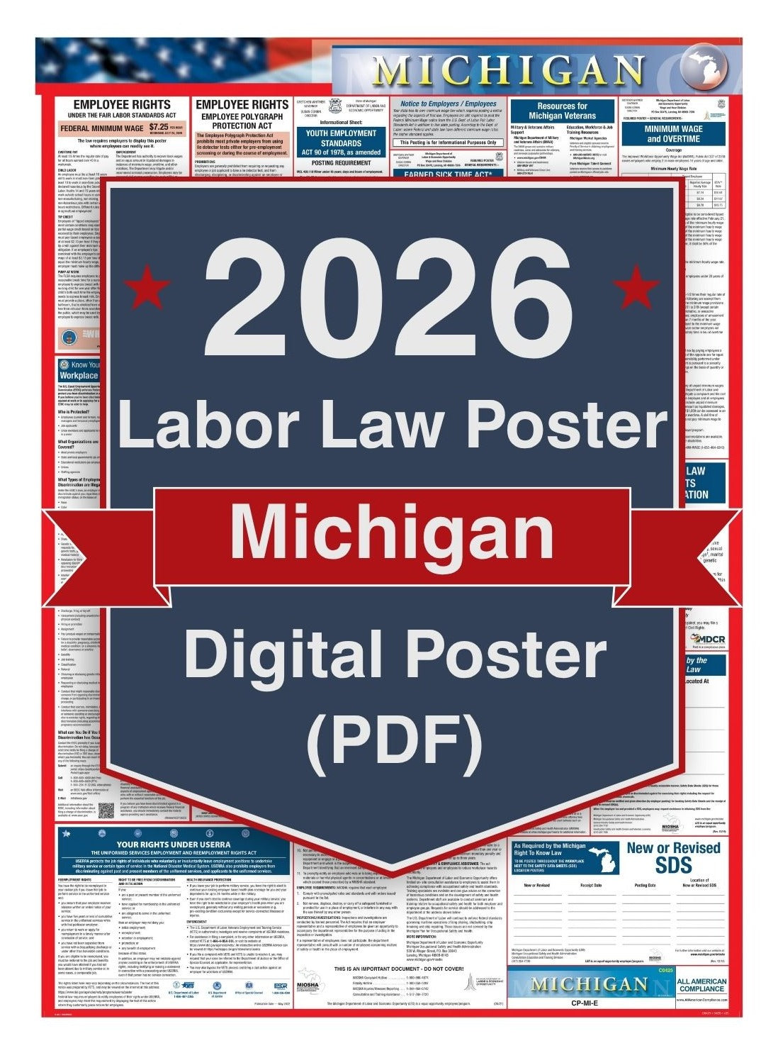2026 Michigan Digital Labor Law Poster