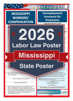 2026 Mississippi Labor Law Poster - State Compliance Poster