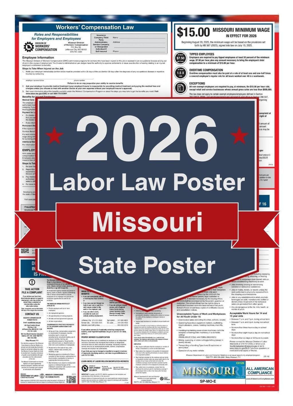 2026 Missouri Labor Law Poster - State Compliance Poster
