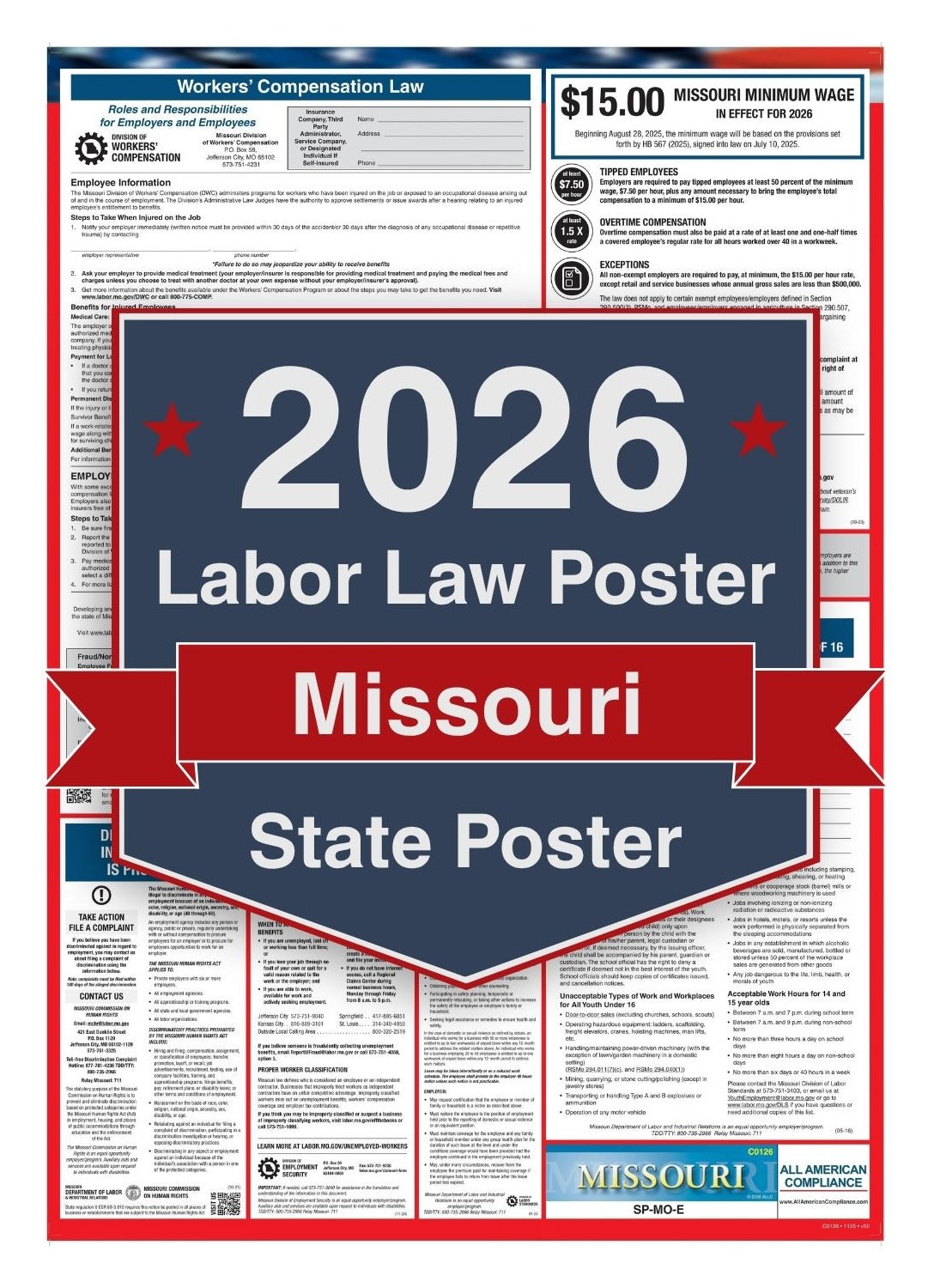 2026 Missouri Labor Law Poster - State Compliance Poster
