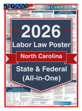 2026 North Carolina Labor Law Poster – Federal, State & OSHA (All-in-One)