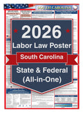 2026 South Carolina Labor Law Poster – Federal, State & OSHA (All-in-One)