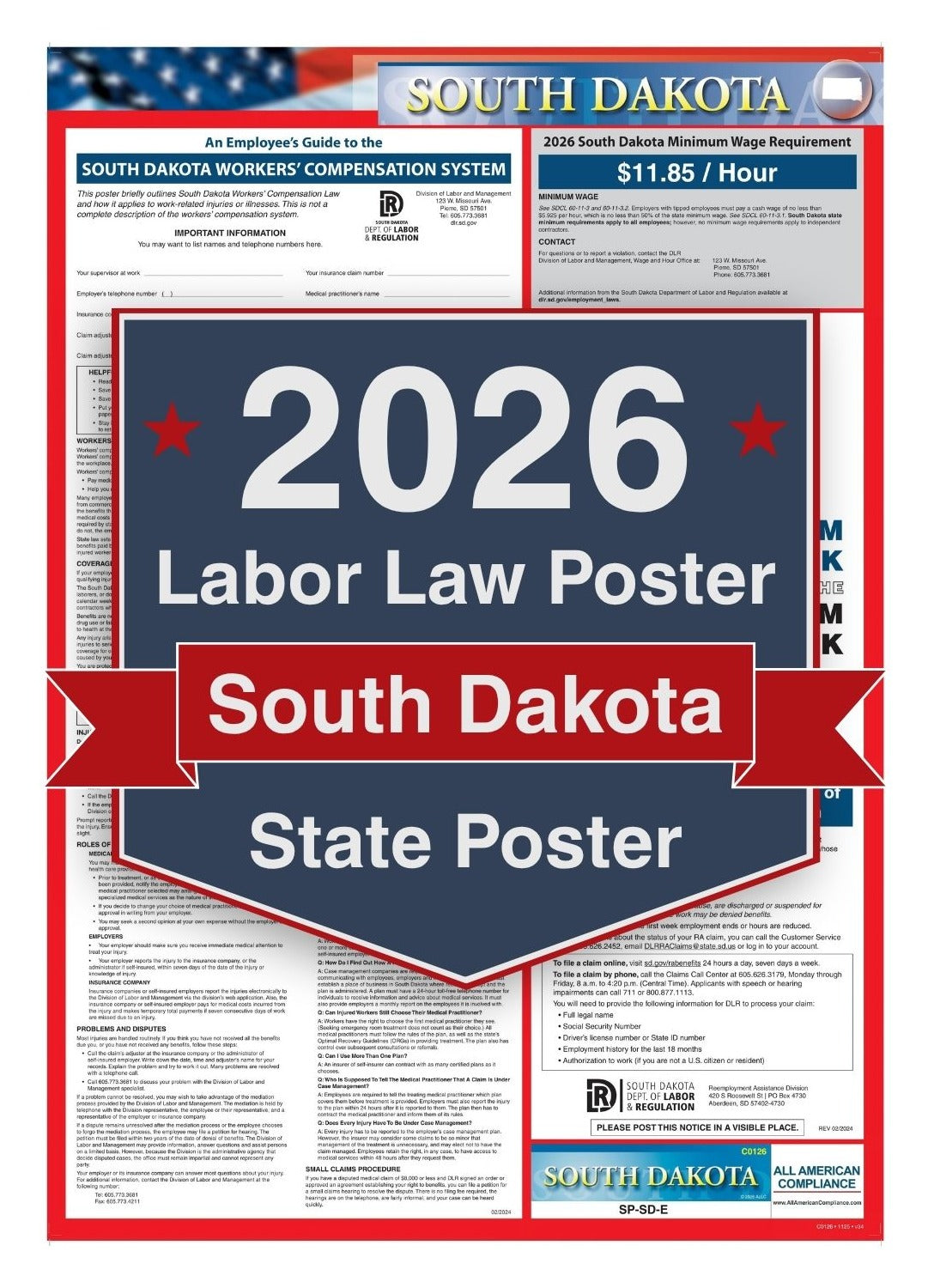 2026 South Dakota Labor Law Poster - State Compliance Poster