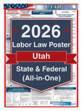 2026 Utah Labor Law Poster – Federal, State & OSHA Compliance (All-in-One)