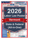 2026 Vermont Labor Law Poster – Federal, State & OSHA Compliance (All-in-One)