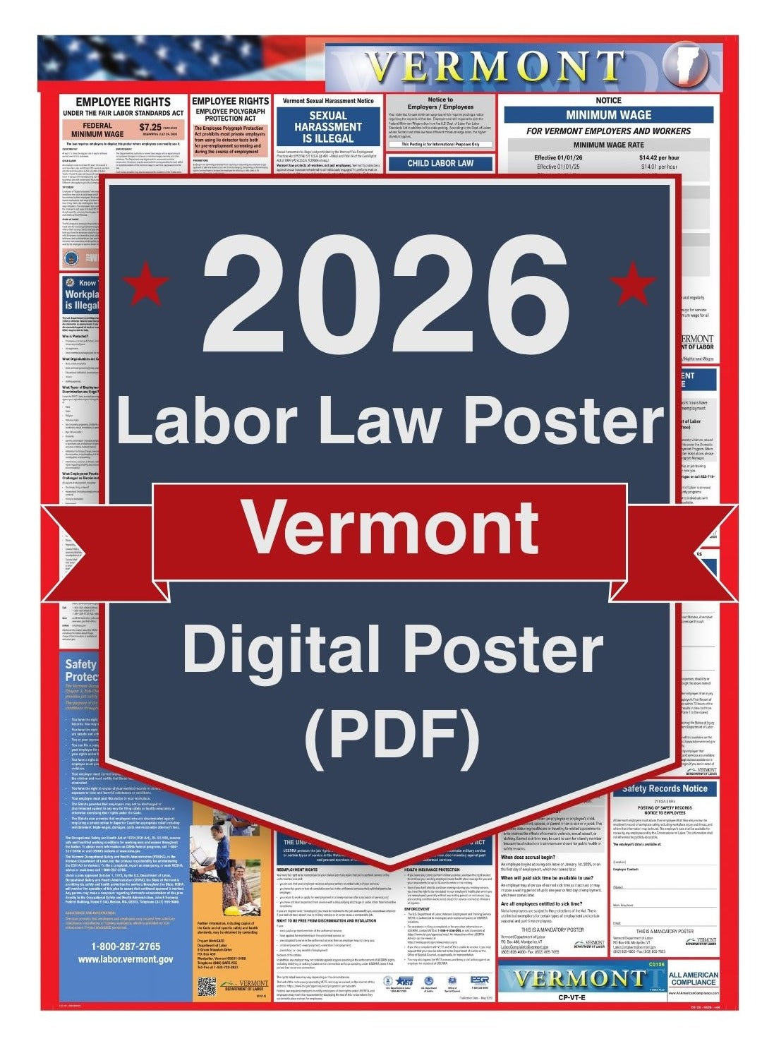 2026 Vermont Digital Labor Law Poster