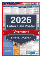 2026 Vermont Labor Law Poster - State Compliance Poster