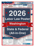 2026 Washington Labor Law Poster – Federal, State & OSHA Compliance (All-in-One)