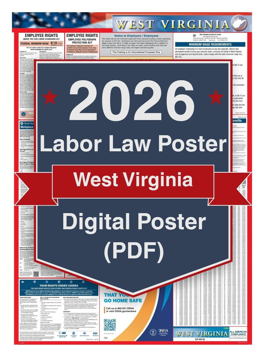 2026 West Virginia Digital Labor Law Poster