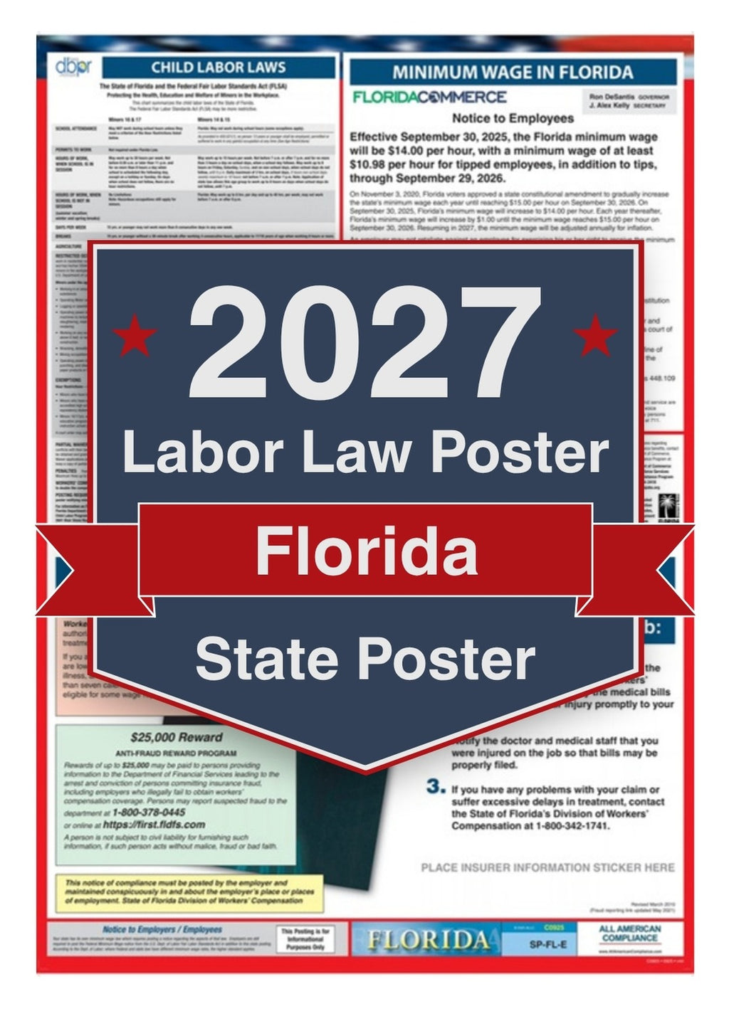 2027 Florida Labor Law Poster - State Compliance Poster