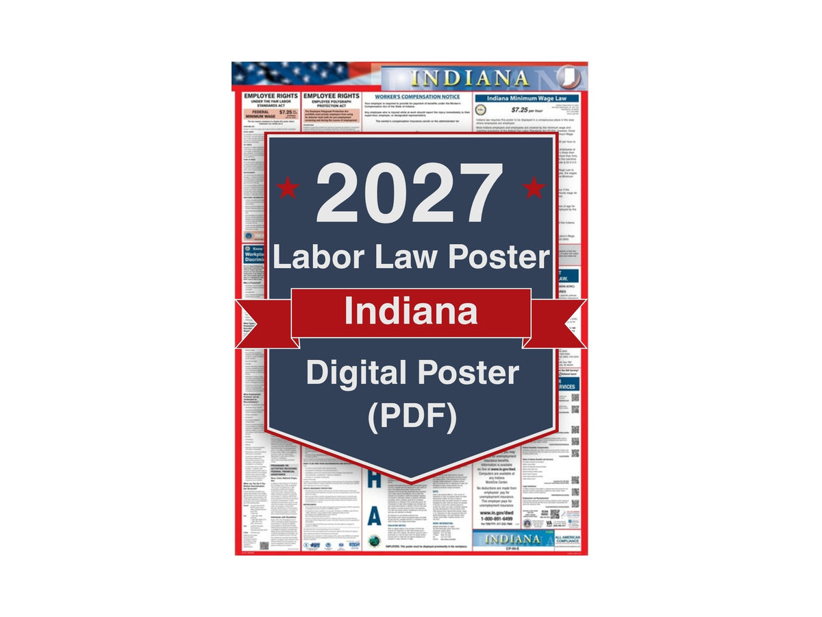 2027 Indiana Digital Labor Law Poster