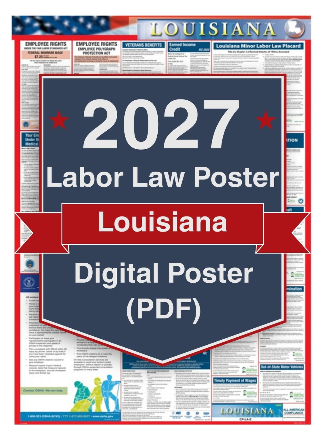 2027 Louisiana Digital Labor Law Poster