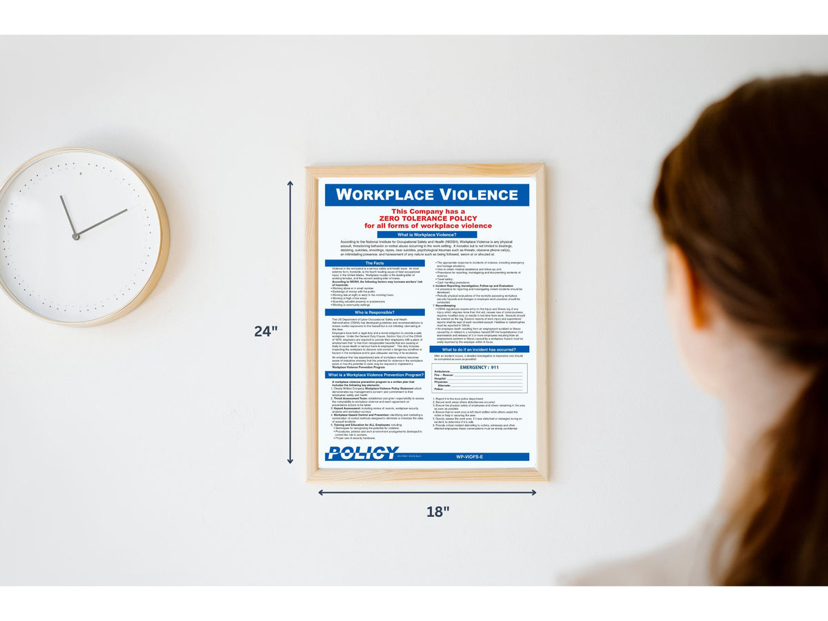 Workplace Violence Policy Poster image 1