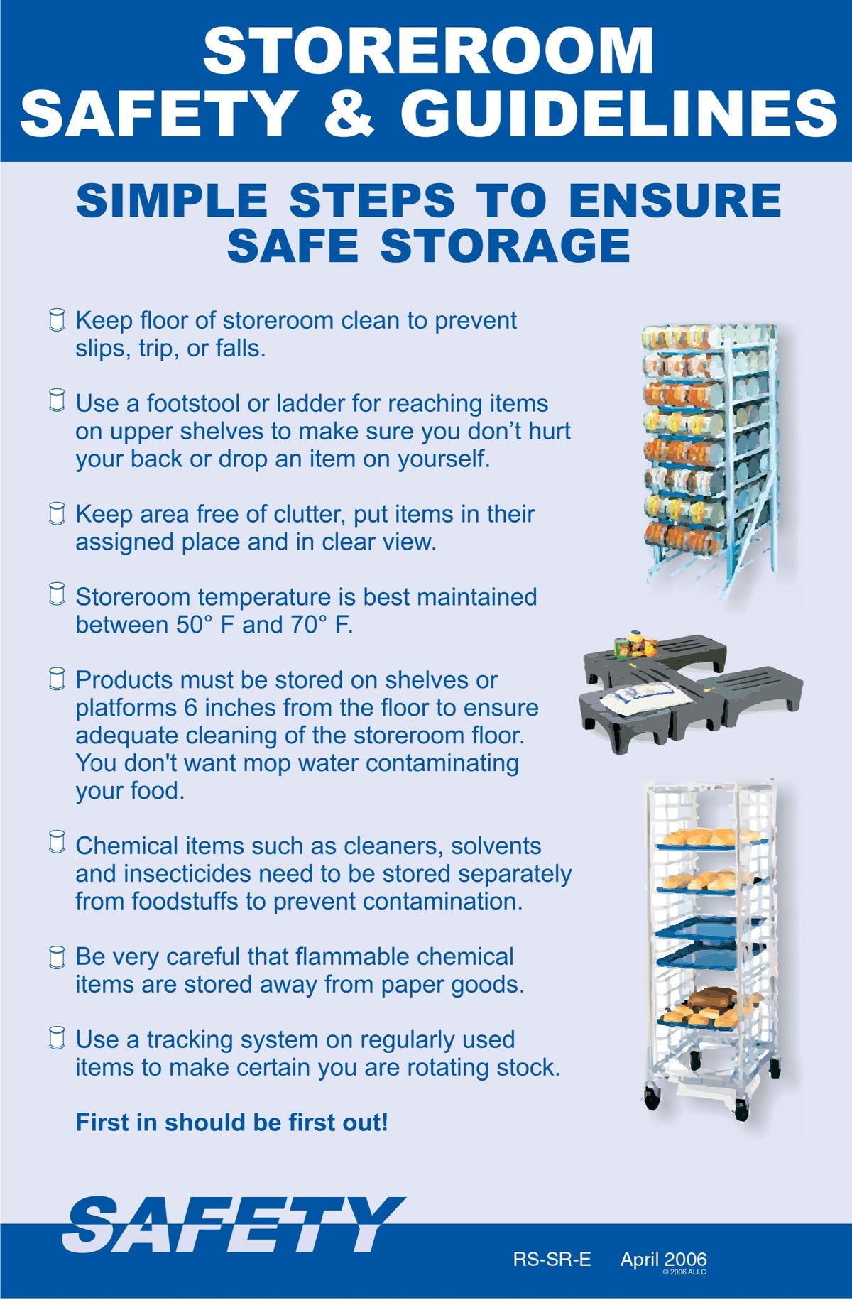 Storeroom Safety Guideline Poster image 0