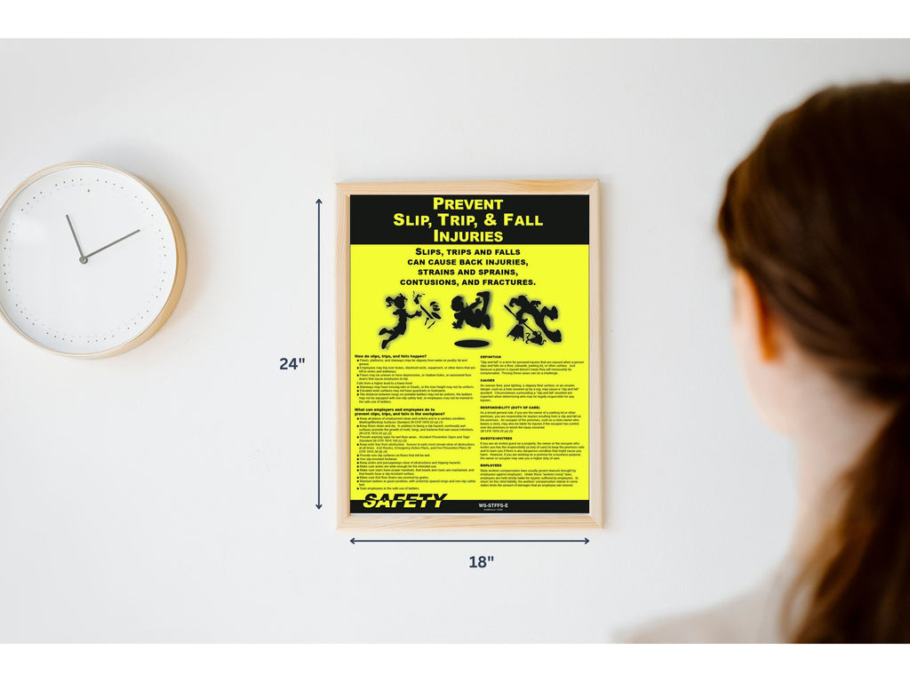 Prevent Slip, Trip and Fall Injuries Poster image 1