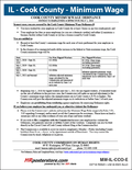 Cook County Minimum Wage Poster image 0