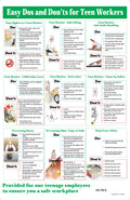 Teen Restaurant Worker Safety Poster image 0