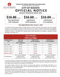Novato City Minimum Wage Poster image 0