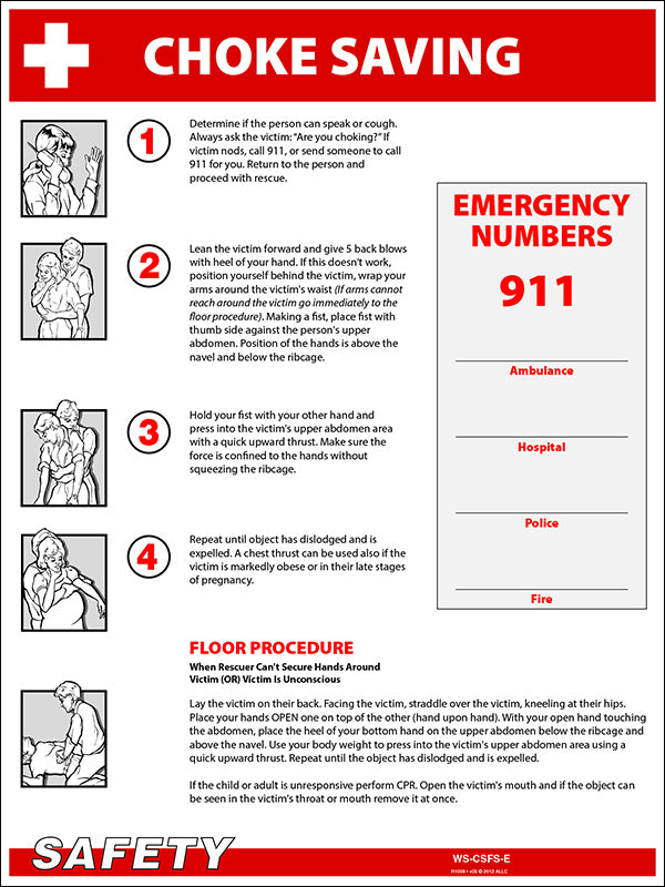 Choke Saving Safety Poster image 0