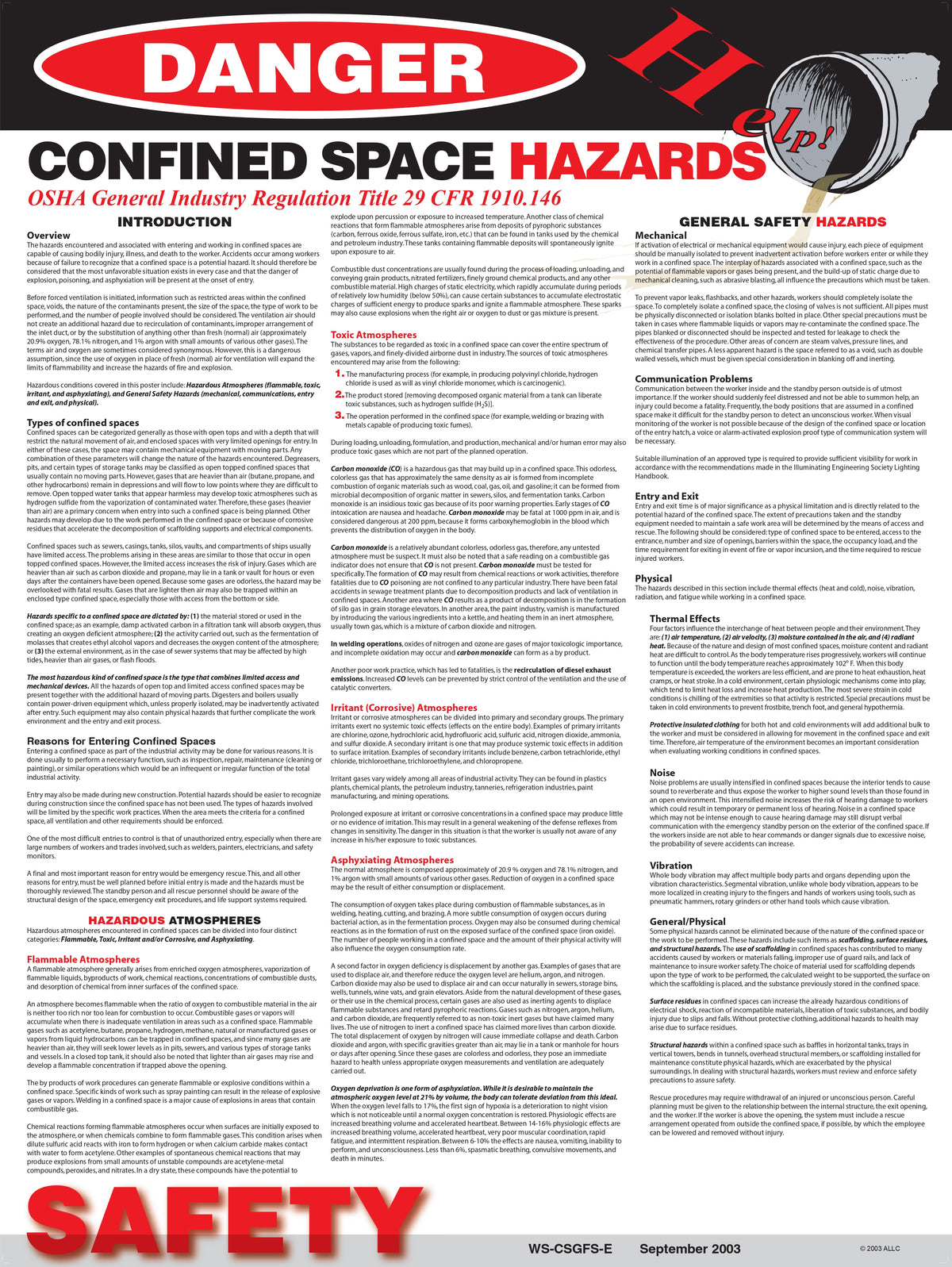 Confined Space Safety Poster image 0