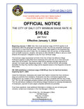 Daly City Minimum Wage Poster image 0
