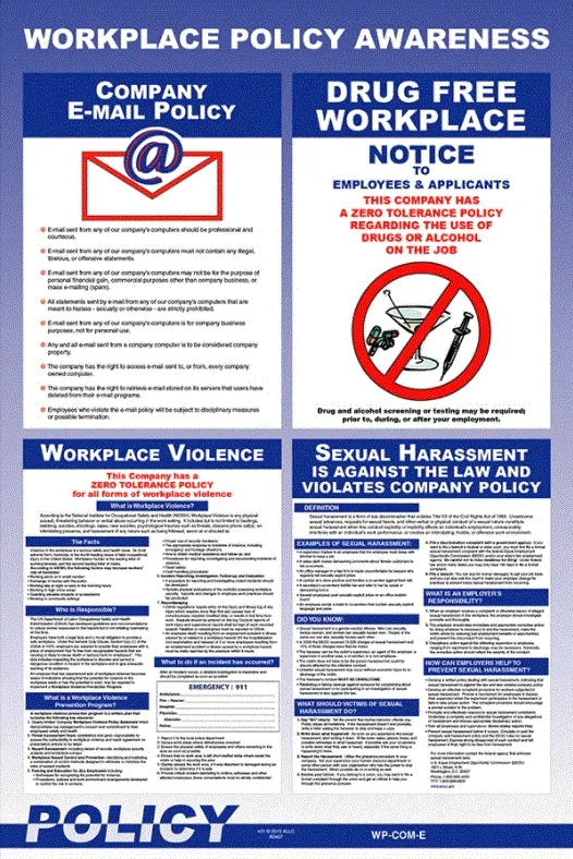 Workplace Policy Awareness Poster image 0