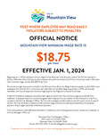 Mountain View City Minimum Wage Poster image 0