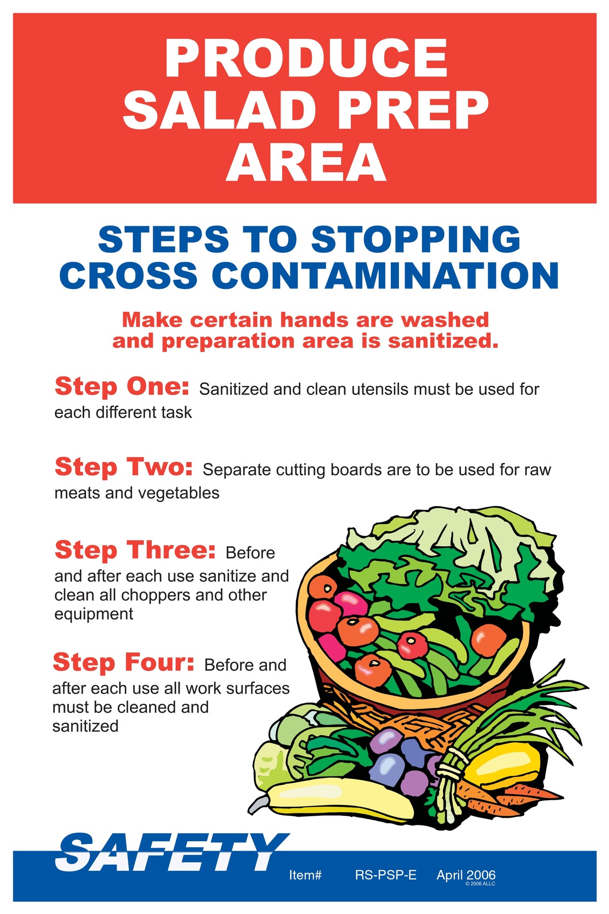 Produce and Salad Prep Area Poster image 0
