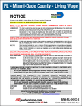 Dade County Minimum Wage Poster image 0