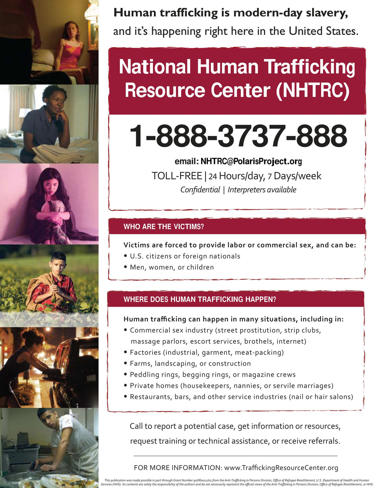 Alabama Human Trafficking Poster