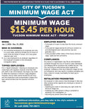 Tucson City Minimum Wage Poster