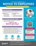 Minneapolis City Minimum Wage Poster