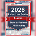 Alaska labor law poster front view.
