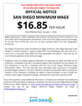 San Diego City Minimum Wage Poster image 0