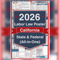California labor law poster front view.