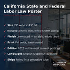 California labor law poster specifications.