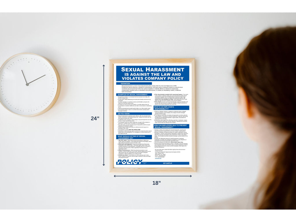 Sexual Harassment Policy Poster image 1