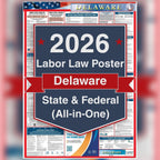 Delaware labor law poster front view.