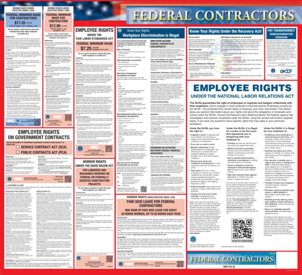 Federal Contractor Labor Law Poster image 0