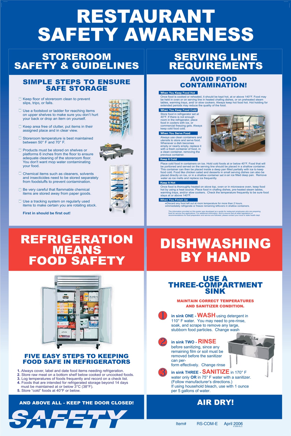 Restaurant Safety Awareness Combination Poster image 0