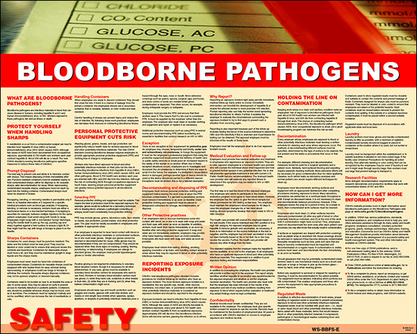 Bloodborne Pathogen Safety Poster image 0